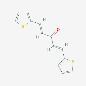 molecular formula C13H10OS2 B3034310 1,5-Bis-(2-thienyl)-1,4-pentadien-3-one CAS No. 155669-26-4