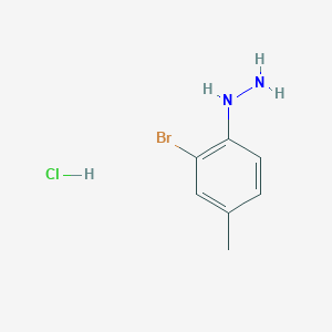 molecular formula C7H10BrClN2 B3034325 (2-Bbromo-4-methylphenyl)hydrazine hydrochloride CAS No. 156941-61-6