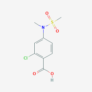 molecular formula C9H10ClNO4S B3034336 2-Chloro-4-[methyl(methylsulfonyl)amino]benzoic acid CAS No. 158580-15-5