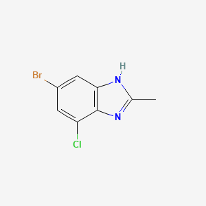 molecular formula C8H6BrClN2 B3034378 5-bromo-7-chloro-2-methyl-1H-benzimidazole CAS No. 16429-40-6