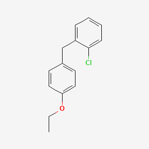 molecular formula C15H15ClO B3034380 1-chloro-2-(4-ethoxybenzyl)benzene CAS No. 1662702-90-0