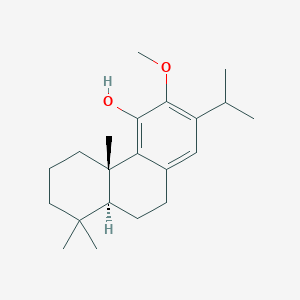 molecular formula C21H32O2 B3034386 11-Hydroxy-12-methoxyabietatriene CAS No. 16755-54-7