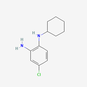 molecular formula C12H17ClN2 B3034399 4-Chloro-N1-cyclohexylbenzene-1,2-diamine CAS No. 169117-71-9