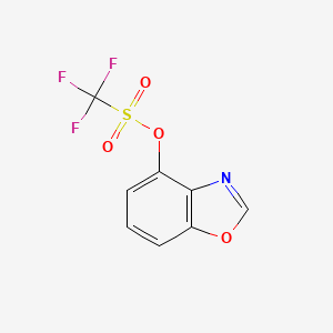 molecular formula C8H4F3NO4S B3034449 Benzo[D]oxazol-4-YL trifluoromethanesulfonate CAS No. 177734-80-4