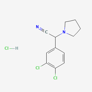 2-(3,4-Dichlorophenyl)-2-pyrrolidin-1-yl-acetonitrile hydrochloride
