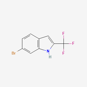 molecular formula C9H5BrF3N B3034456 6-Bromo-2-trifluoromethyl-1H-indole CAS No. 1782390-81-1
