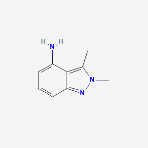 molecular formula C9H11N3 B3034457 2,3-Dimethyl-2H-indazol-4-amine CAS No. 1782433-66-2