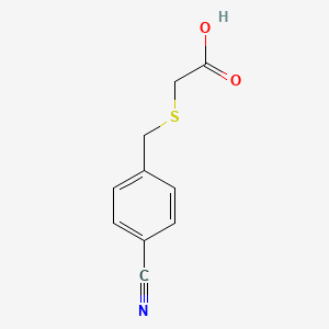 2-{[(4-Cyanophenyl)methyl]sulfanyl}acetic acid