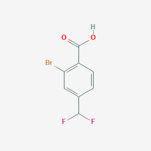 molecular formula C8H5BrF2O2 B3034461 2-Bromo-4-(difluoromethyl)benzoic acid CAS No. 1784852-57-8