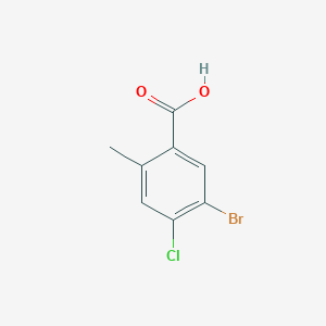 molecular formula C8H6BrClO2 B3034463 5-Bromo-4-chloro-2-methylbenzoic acid CAS No. 1785359-65-0