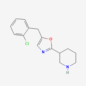5-(2-Chlorobenzyl)-2-(piperidin-3-yl)oxazole