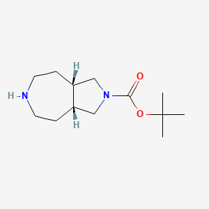 molecular formula C13H24N2O2 B3034478 cis-2-Boc-octahydro-pyrrolo[3,4-D]azepine CAS No. 1797413-49-0