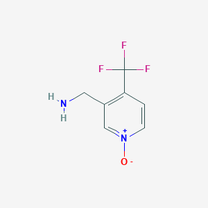 [1-Oxido-4-(trifluoromethyl)pyridin-1-ium-3-yl]methanamine