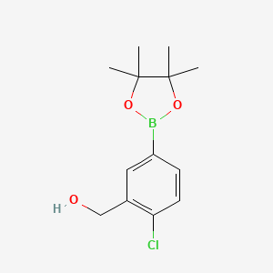 (2-Chloro-5-(4,4,5,5-tetramethyl-1,3,2-dioxaborolan-2-yl)phenyl)methanol