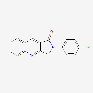 2-(4-chlorophenyl)-2,3-dihydro-1H-pyrrolo[3,4-b]quinolin-1-one