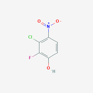 molecular formula C6H3ClFNO3 B3034493 3-Chloro-2-fluoro-4-nitrophenol CAS No. 1805115-08-5