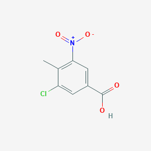molecular formula C8H6ClNO4 B3034505 3-Chloro-4-methyl-5-nitrobenzoic acid CAS No. 181871-69-2