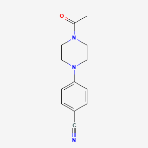 molecular formula C13H15N3O B3034543 4-(4-Acetyl-1-piperazinyl)benzonitrile CAS No. 186650-90-8