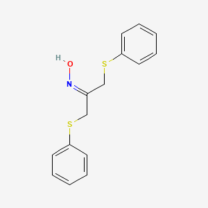 molecular formula C15H15NOS2 B3034546 1,3-Bis(phenylsulfanyl)acetone oxime CAS No. 187672-10-2