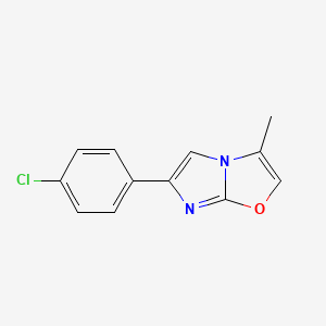 molecular formula C12H9ClN2O B3034569 6-(4-Chlorophenyl)-3-methylimidazo[2,1-b][1,3]oxazole CAS No. 191019-42-8
