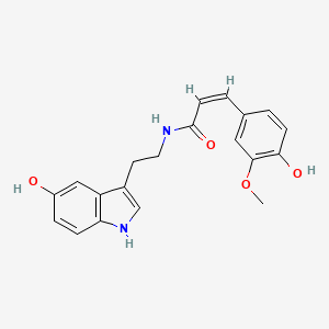 molecular formula C20H20N2O4 B3034581 cis-Moschamine CAS No. 193224-24-7