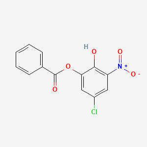 molecular formula C13H8ClNO5 B3034596 5-Chloro-2-hydroxy-3-nitrophenyl benzoate CAS No. 194294-25-2