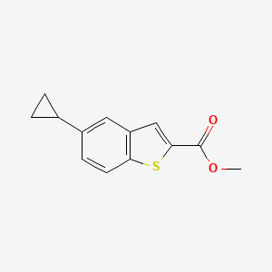 molecular formula C13H12O2S B3034602 5-Cyclopropyl-benzo[b]thiophene-2-carboxylic acid methyl ester CAS No. 1954361-46-6