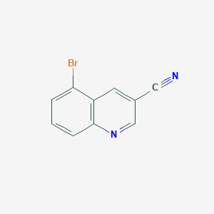 molecular formula C10H5BrN2 B3034617 5-Bromoquinoline-3-carbonitrile CAS No. 1974296-18-8