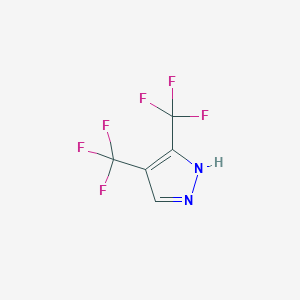 molecular formula C5H2F6N2 B3034630 3,4-Bis(trifluoromethyl)-1H-pyrazole CAS No. 19968-19-5