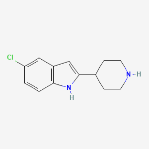 molecular formula C13H15ClN2 B3034636 5-chloro-2-(piperidin-4-yl)-1H-indole CAS No. 200714-52-9