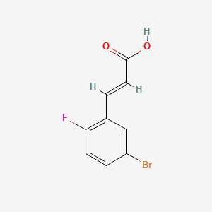 molecular formula C9H6BrFO2 B3034660 5-Bromo-2-fluorocinnamic acid CAS No. 202865-71-2