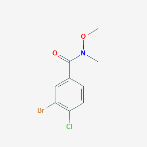 molecular formula C9H9BrClNO2 B3034661 3-bromo-4-chloro-N-methoxy-N-methylbenzamide CAS No. 203179-00-4