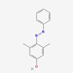 molecular formula C14H14N2O B3034662 3,5-dimethyl-4-[(E)-phenyldiazenyl]phenol CAS No. 203315-01-9