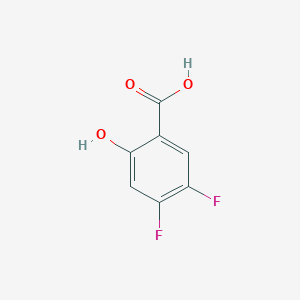 molecular formula C7H4F2O3 B3034675 4,5-Difluoro-2-hydroxybenzoic acid CAS No. 205533-31-9