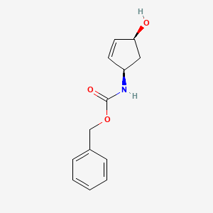 Benzyl ((1R,4S)-rel-4-hydroxycyclopent-2-en-1-yl)carbamate