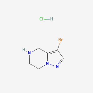 3-bromo-4H,5H,6H,7H-pyrazolo[1,5-a]pyrazine hydrochloride