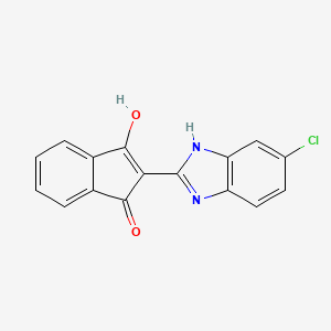 2-(6-Chlorobenzimidazol-2-YL)-3-hydroxyinden-1-one