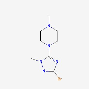 1-(3-bromo-1-methyl-1H-1,2,4-triazol-5-yl)-4-methylpiperazine