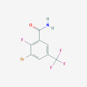 3-Bromo-2-fluoro-5-(trifluoromethyl)benzamide