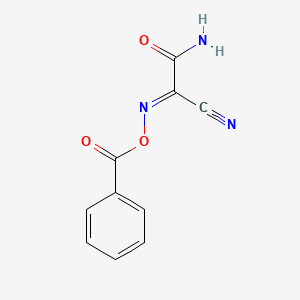 [(E)-(2-amino-1-cyano-2-oxoethylidene)amino] benzoate