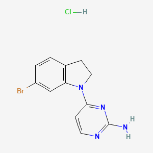 4-(6-Bromoindolin-1-YL)pyrimidin-2-amine hcl