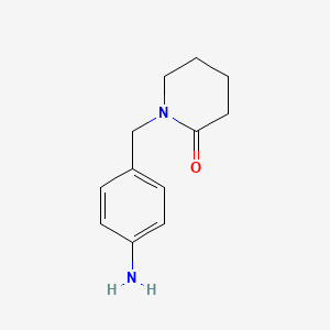 1-[(4-Aminophenyl)methyl]piperidin-2-one