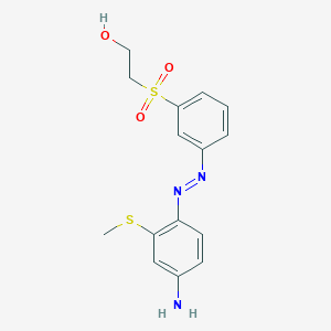 2-[3-[(4-Amino-2-methylsulfanylphenyl)diazenyl]phenyl]sulfonylethanol