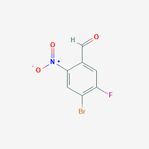 molecular formula C7H3BrFNO3 B3034731 4-Bromo-5-fluoro-2-nitrobenzaldehyde CAS No. 213382-40-2