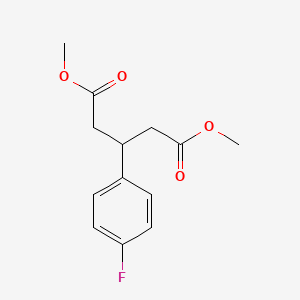 molecular formula C13H15FO4 B3034741 Dimethyl 3-(4-fluorophenyl)pentanedioate CAS No. 216690-15-2