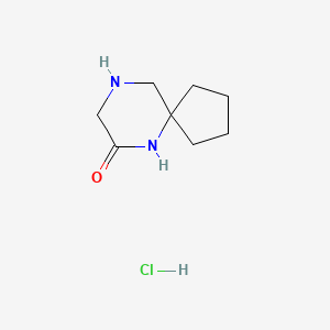 molecular formula C8H15ClN2O B3034761 6,9-Diazaspiro[4.5]decan-7-one hydrochloride CAS No. 2197057-51-3