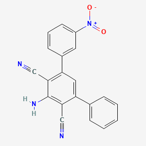 5'-Amino-3-nitro-1,1':3',1''-terphenyl-4',6'-dicarbonitrile