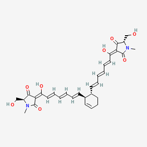 (3S,4S)-3,4-Bis[(1E,3E,5E,7E)-7-[(5S)-1-methyl-5-(hydroxymethyl)-2,4-dioxopyrrolidine-3-ylidene]-7-hydroxy-1,3,5-heptatrienyl]cyclohexene