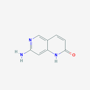 molecular formula C8H7N3O B3034775 7-Amino-1,6-naphthyridin-2(1H)-one CAS No. 220822-23-1