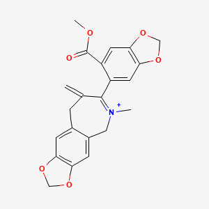 molecular formula C22H20NO6+ B3034780 Leptocarpinine CAS No. 221347-12-2
